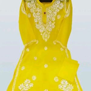 Fancy Yellow 💛  Kurti