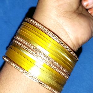 Yellow And Golden Bangles