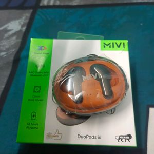 Mivi Duopods I6TWS Earbuds (Black) 1 Year Warranty