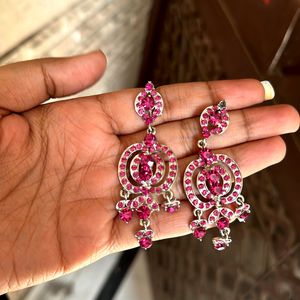 Pink Studded Earrings