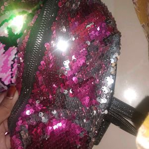 Sequin Backpack For Women