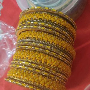 2.8 haldi bangles both hand set