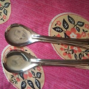 2 Big Spoon For Surving Food