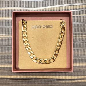 Trendy Statement Gold Plated Link Chain Necklace