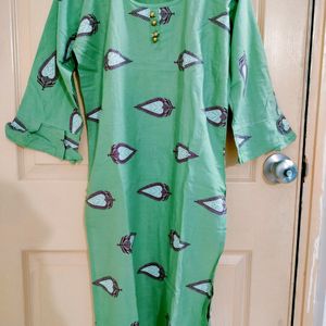 Women's Green Straight Kurta