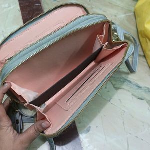 Grey Colour Girlish Sling Bag