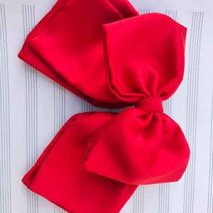 Satin Bow Clip