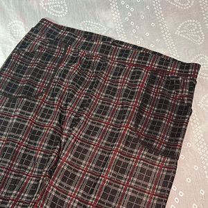 Chex Print Trouser