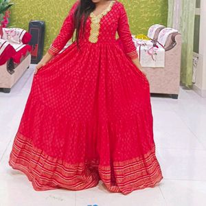 Beautiful Full Anarkali Kurti Gown Dress..