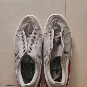 Original USPA light Grey Shoes With Colour Stain