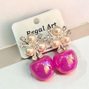 Western Colorful Pearl Earrings