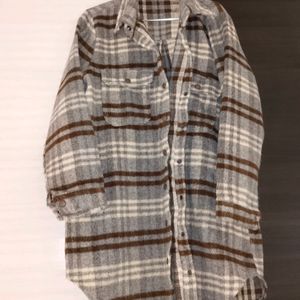 Thick Flannel Zara Style Overcoat