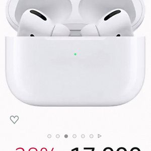 AIRPODS PRO + silicon case is for sale .   brand n