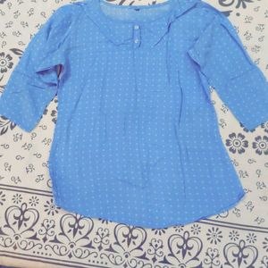 Blue Top For Party Or Casual Wear