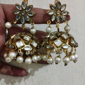 Heavy Tikka And Jhumka Set