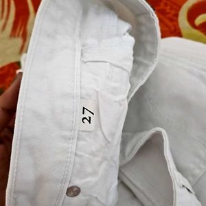 White Denim Jeans From Bench