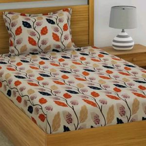 Single Bed Sheet With Pillow