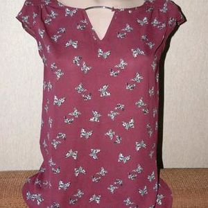 Purple Butterfly Top For Women