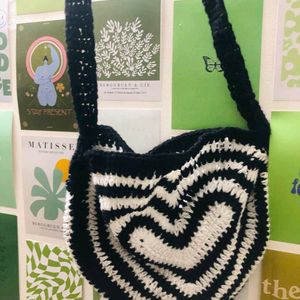 Crochet Heart Bag 🧶❤️