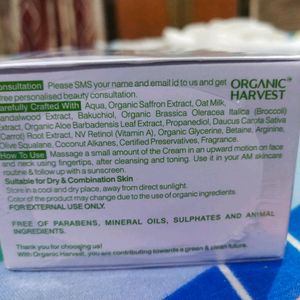 New Organic Harvest Day Cream