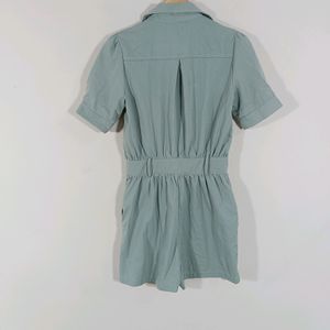 Pastel Blue Casual Playsuit (Women)