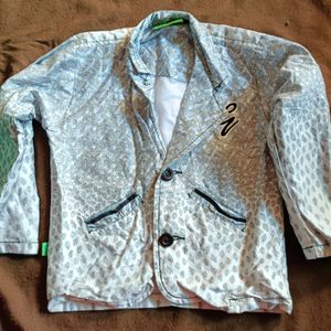 Jacket Shirt In White Colour