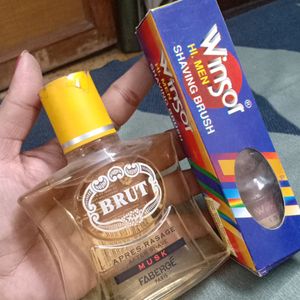 Combo Of  After Shave Lotion And Shaving Brush