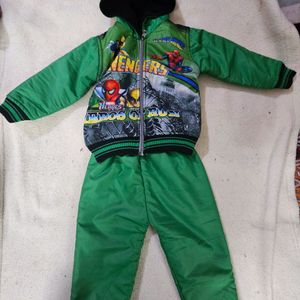 Green Woollen Suit For Boys