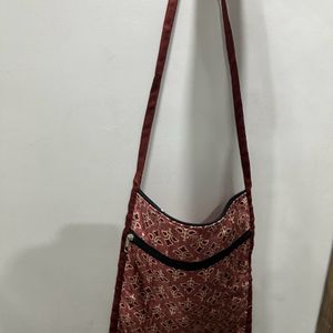 Aajrakh Printed Design Combo Purse & Handbag