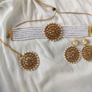 Combo Of 3 Beautiful Choker & Necklace Sets