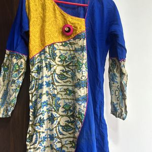 Blue Beige Kurta