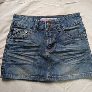 Denim Short Skirt