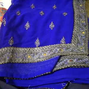 Royal Blue Saree