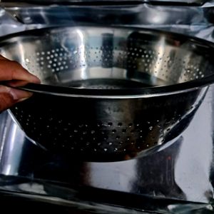 Stainless Steel Chinese Collander for Washing Ric