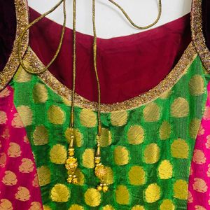 Haldi/Bridal Yellow Full Gown/Anarkali Top