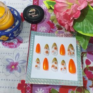 Press On Nails(Orange Mocktail)