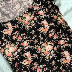 Shein Floral Fitted Top