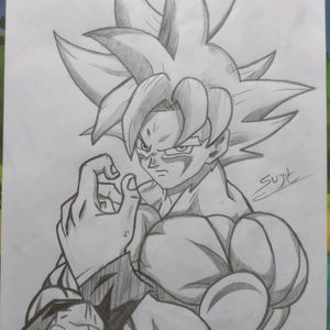 Goku Pencil Drawing