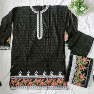 Heavy Chickankari Work Dress