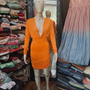 Orange Bodycone Partywear