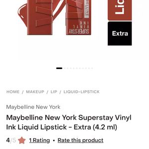 Maybelline Newyork Superstay Vinyl Ink- Extra