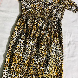 Tiger Print  Maxi Dress