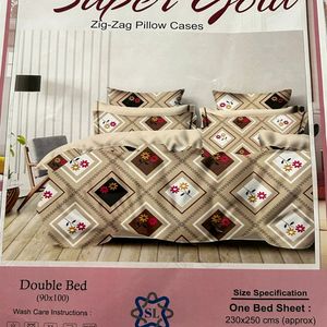 Super Gold 1+2  Double Bed Sheet