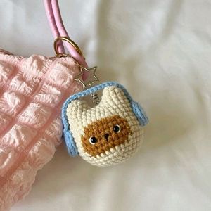 Cute Crochet Headphone Kitty Keychain