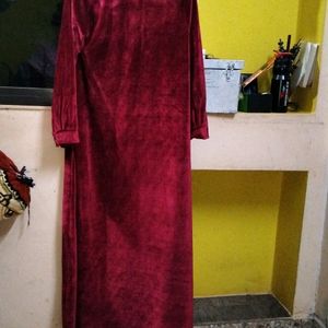 Maroon Colour Abaya Full Hight