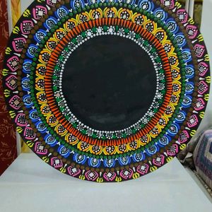 Mandala Art Photo Frame With Mirror Work