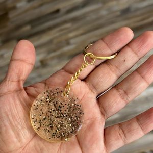 New Golden Resin Keychain |