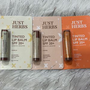 PRICE DROP Just Herbs Coffee Vanilla Peach Lip