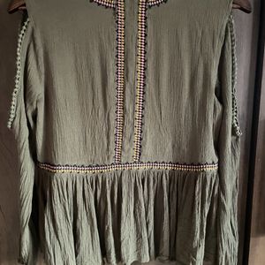 Vero Moda Olive Green Colour Top