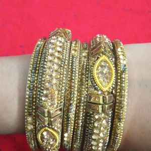 Golden Bangles Set❤️🤗